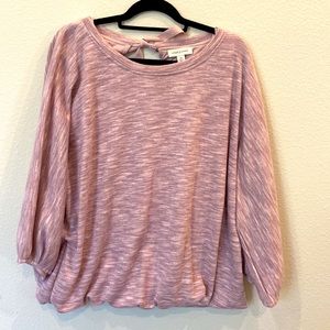 V AMERICA Dusty Rose Blouson Top 2X